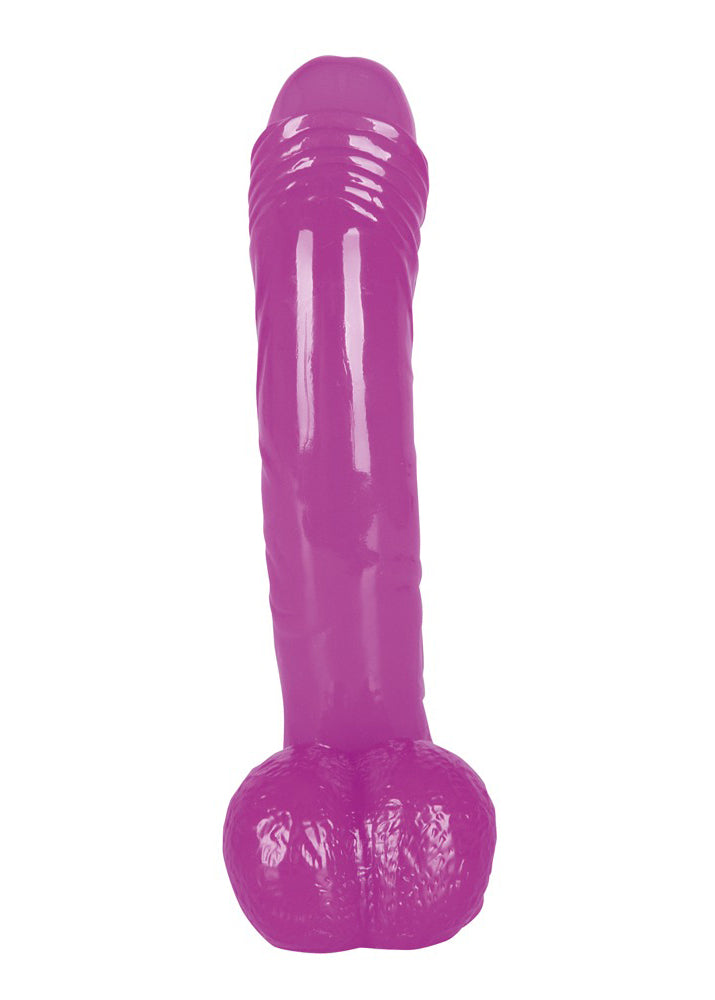 5-Przyjemne miękkie dildo z przyssawką penis 19cm-5