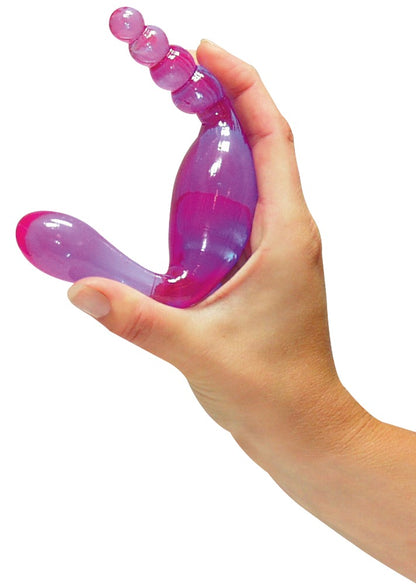 6-Sonda dwustronna waginalna analna dildo kulki 20cm-6