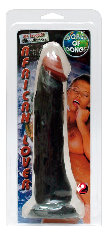 3-Dildo realistyczne czarne penis na przyssawce 23cm-3