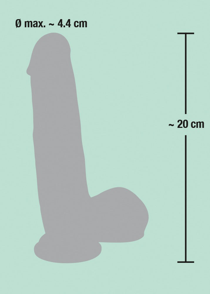 13-Duże grube dildo jak żywy penis na przyssawce 20cm-13