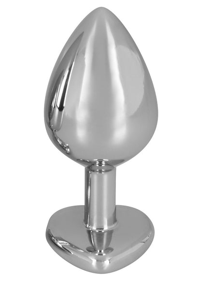 8-Ozdobny korek analny z sercem kryształek plug 8cm-8