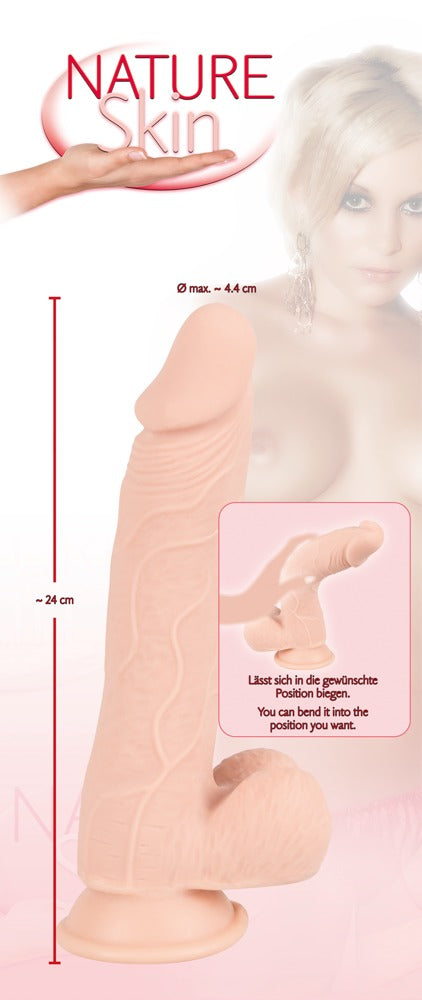 15-Dildo wyginane realistyczny penis członek sex 24cm-15