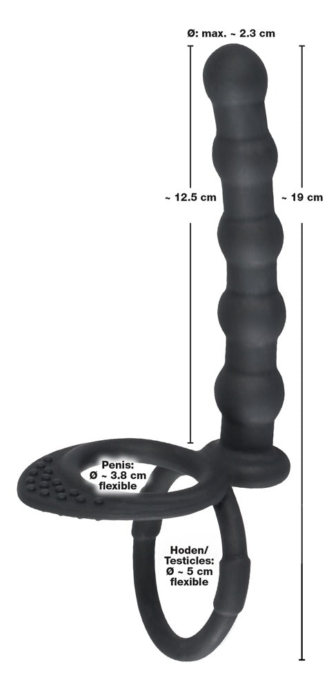 13-Podwójny pierścień penis jądra sex koraliki analne-13