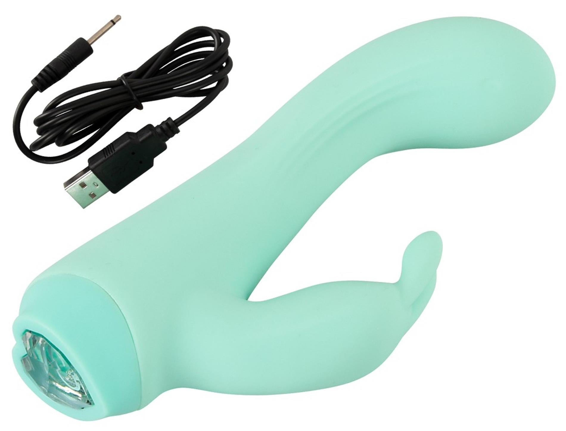 11-Wibrator damski mini królik miękki silikon 10 trybów wibracji usb-11