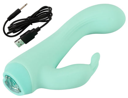 11-Wibrator damski mini królik miękki silikon 10 trybów wibracji usb-11
