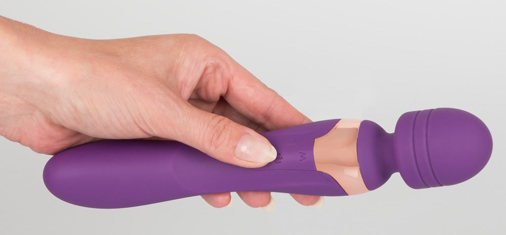 11-Wibrator i masażer łechtaczki 2 końce 21cm 8trybów-11
