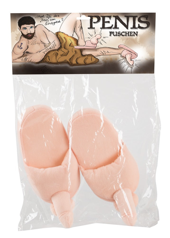 2-Kapcie miękkie pluszowe z penisem prezent 38-40-2