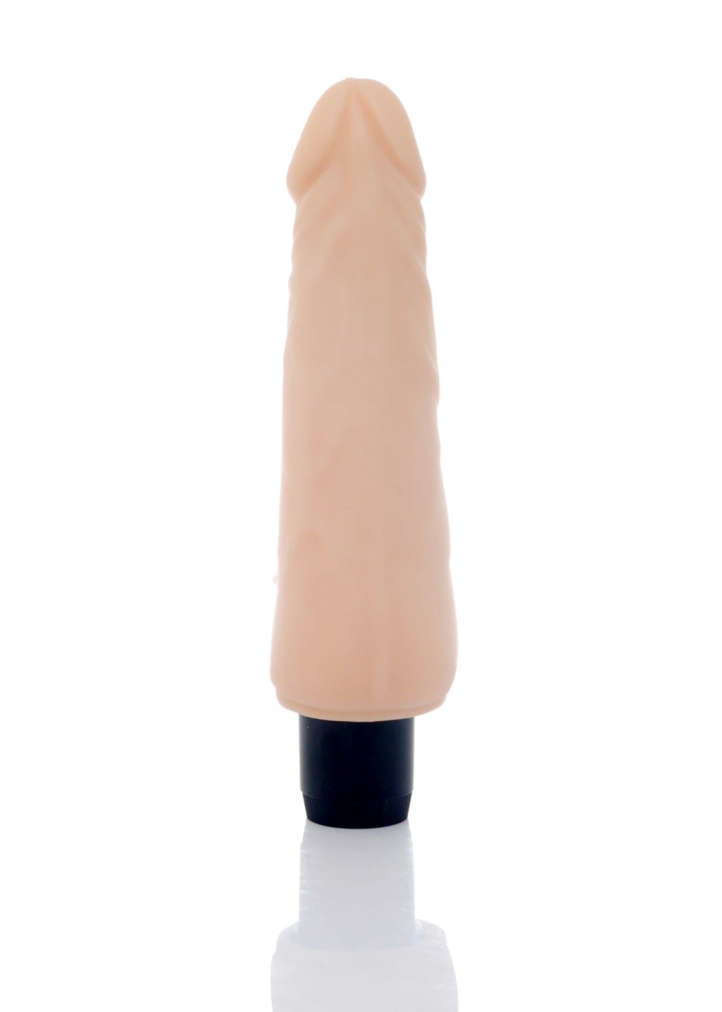 1-Wibrator damski naturalny wypustki cyberskóra 18cm-1