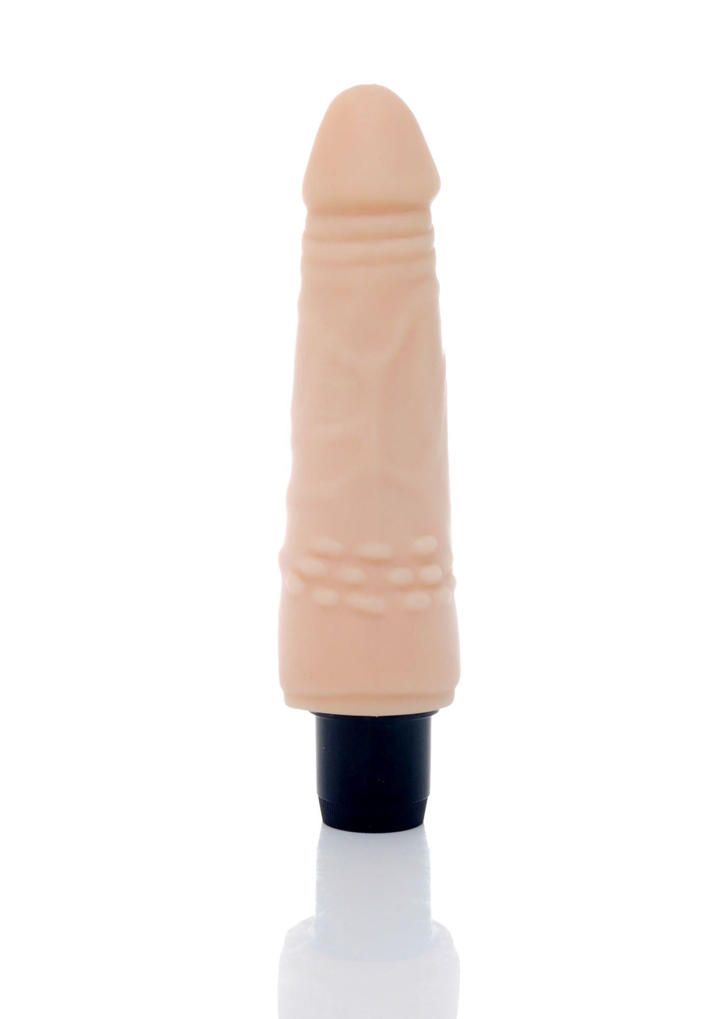 6-Wibrator damski naturalny wypustki cyberskóra 18cm-6