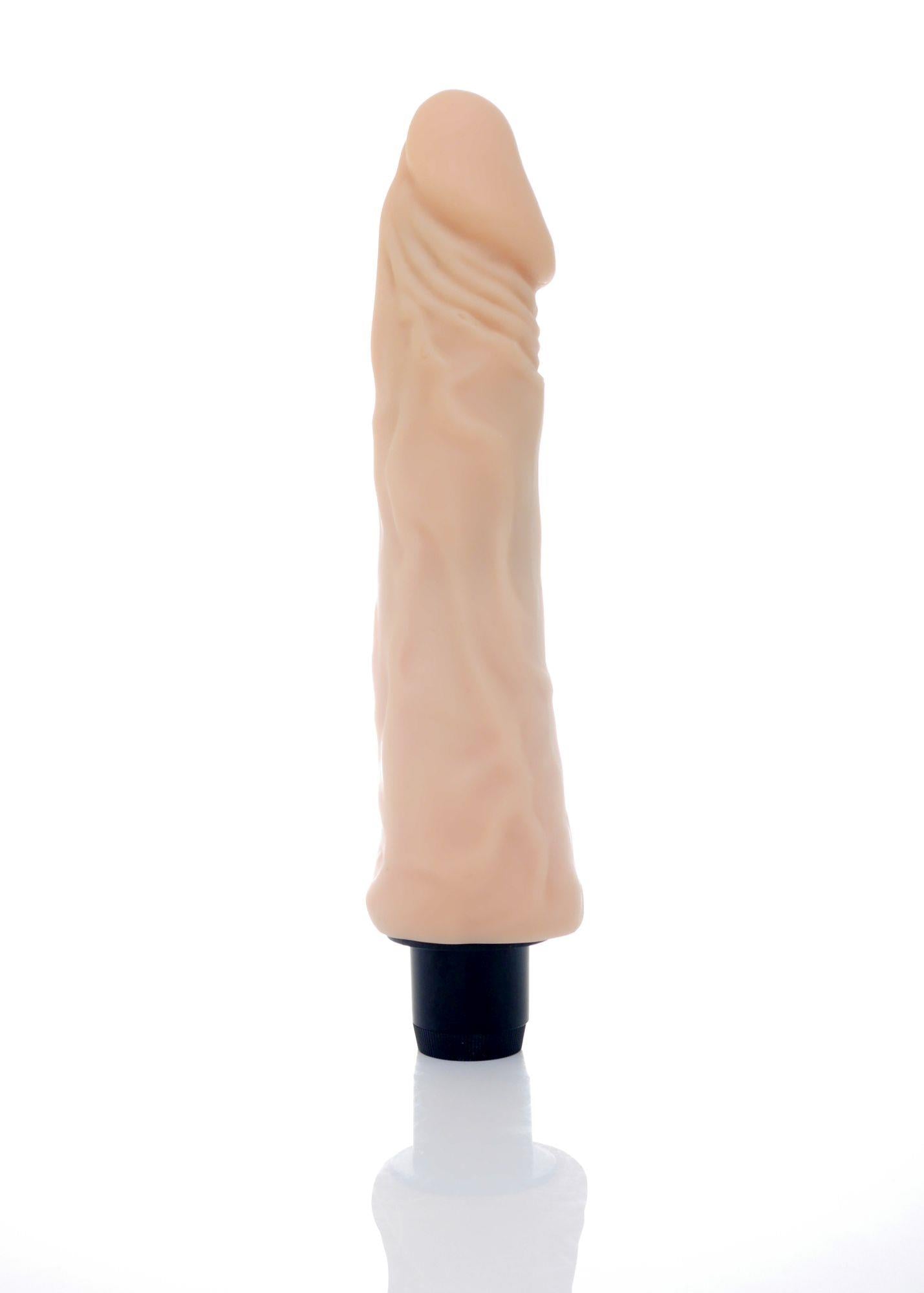 1-Realistyczny sex wibrator duży żyły cielisty 23 cm-1
