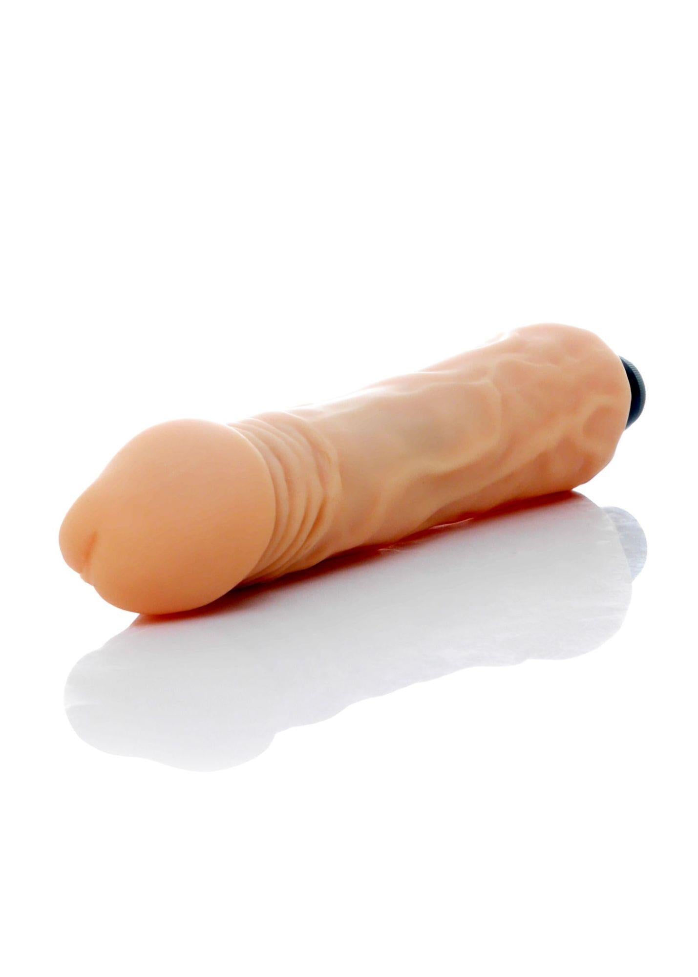 3-Realistyczny sex wibrator duży żyły cielisty 23 cm-3