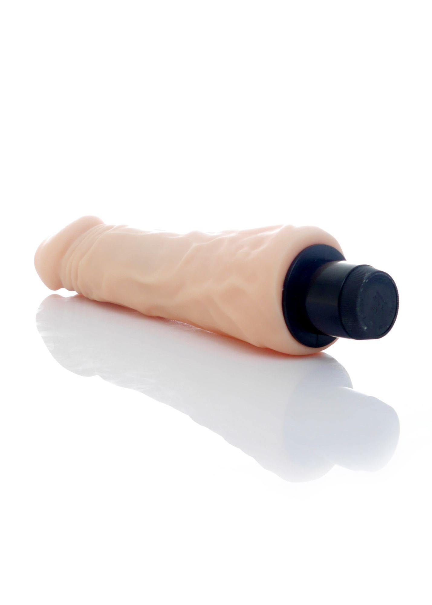 6-Realistyczny sex wibrator duży żyły cielisty 23 cm-6