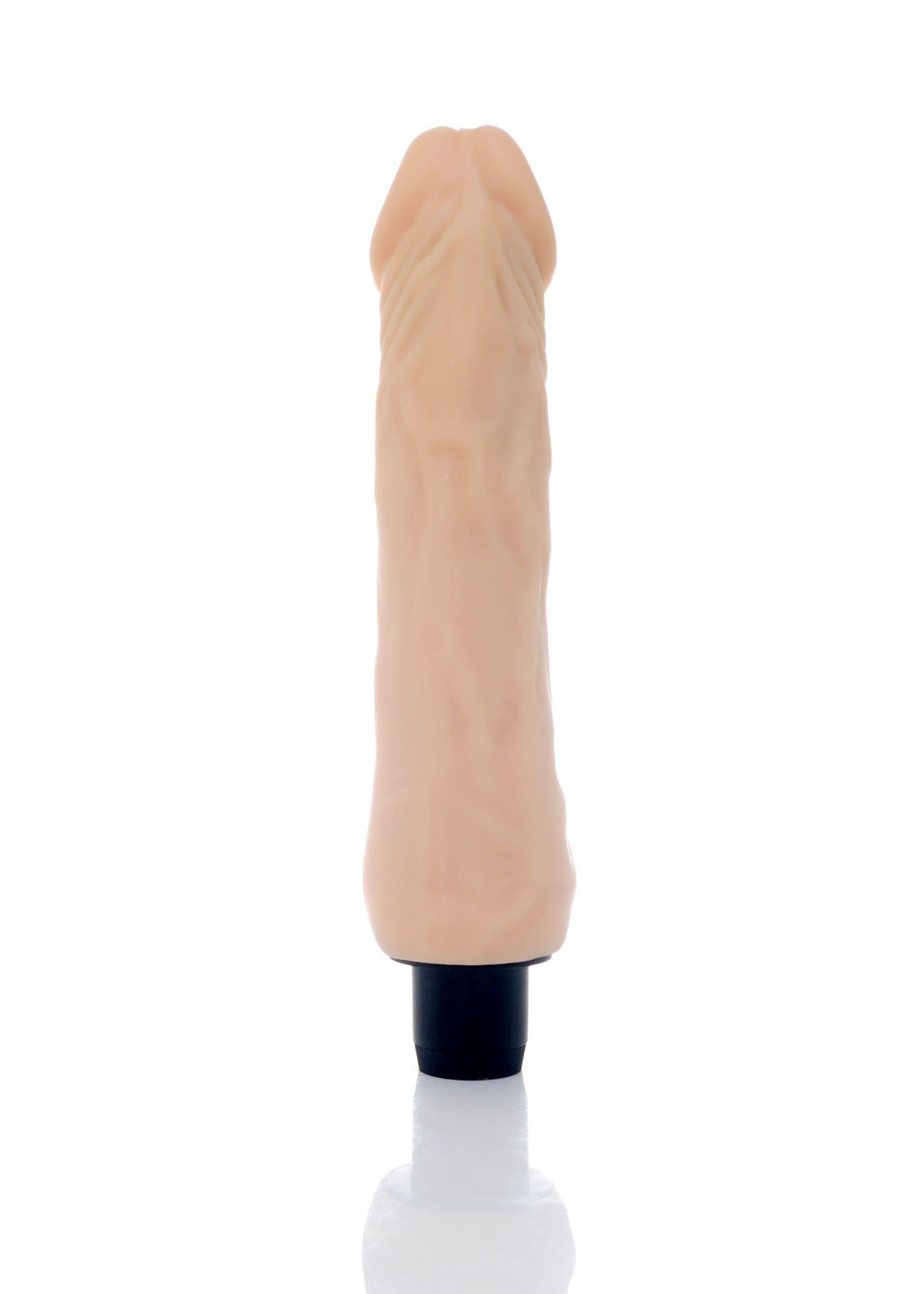 7-Realistyczny sex wibrator duży żyły cielisty 23 cm-7