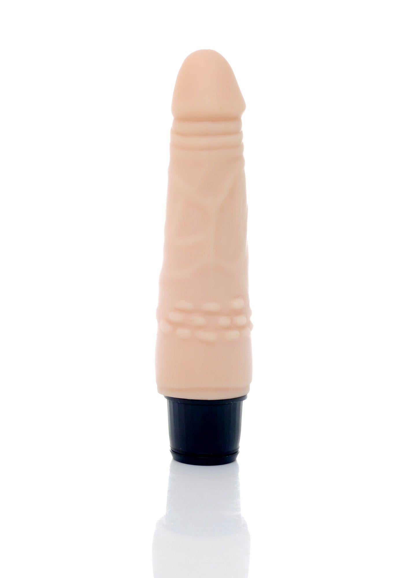 1-Wibrator realistyczny 12 wibracji cyberskóra 18 cm-1