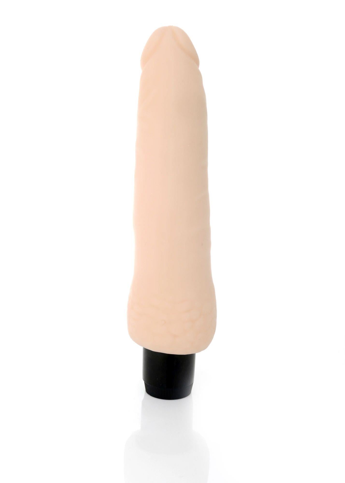 6-Wibrator realistyczny cyberskóra przyjemny 19cm-6