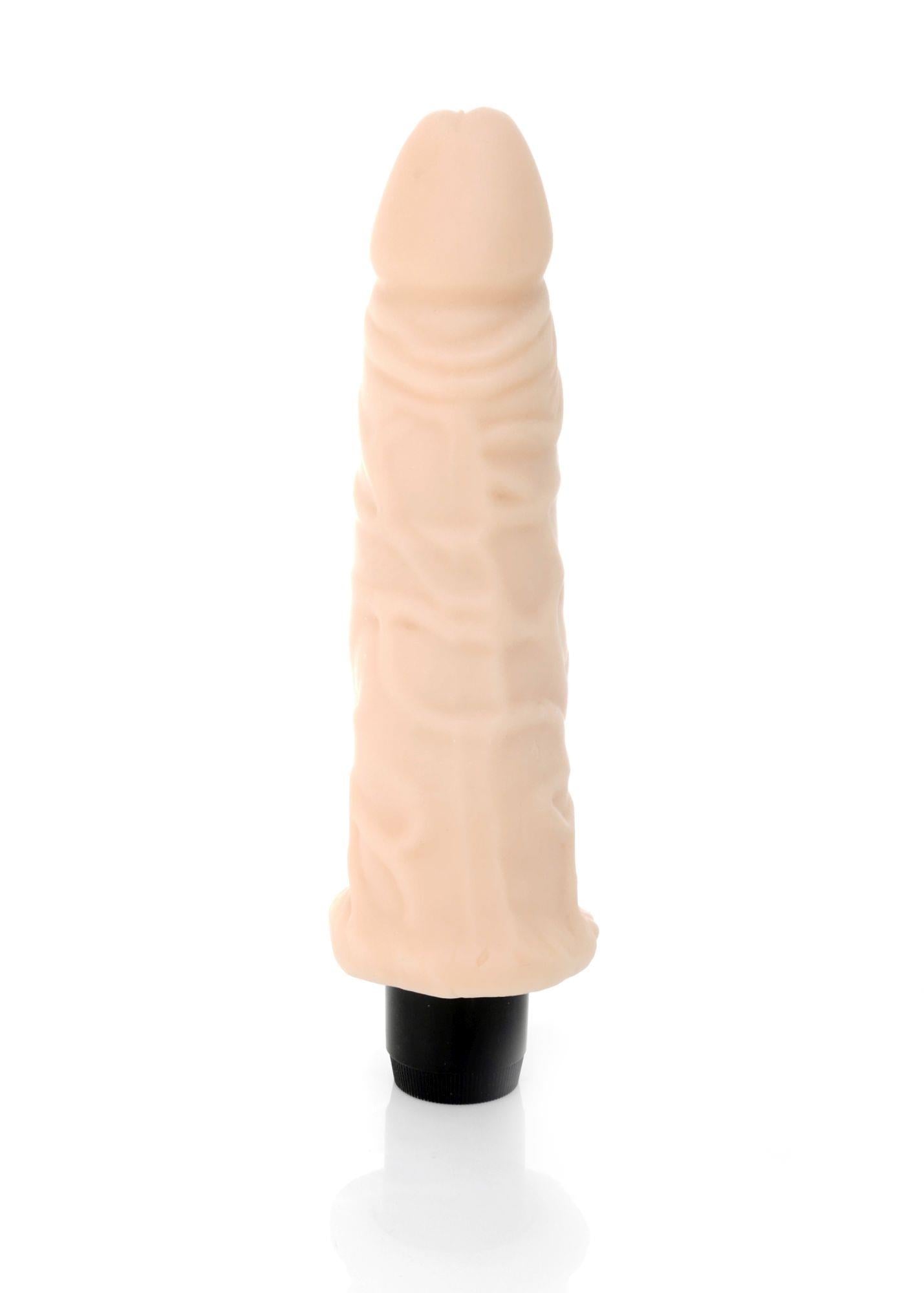 4-Realistyczny naturalny wibrator cyberskóra 19 cm-4