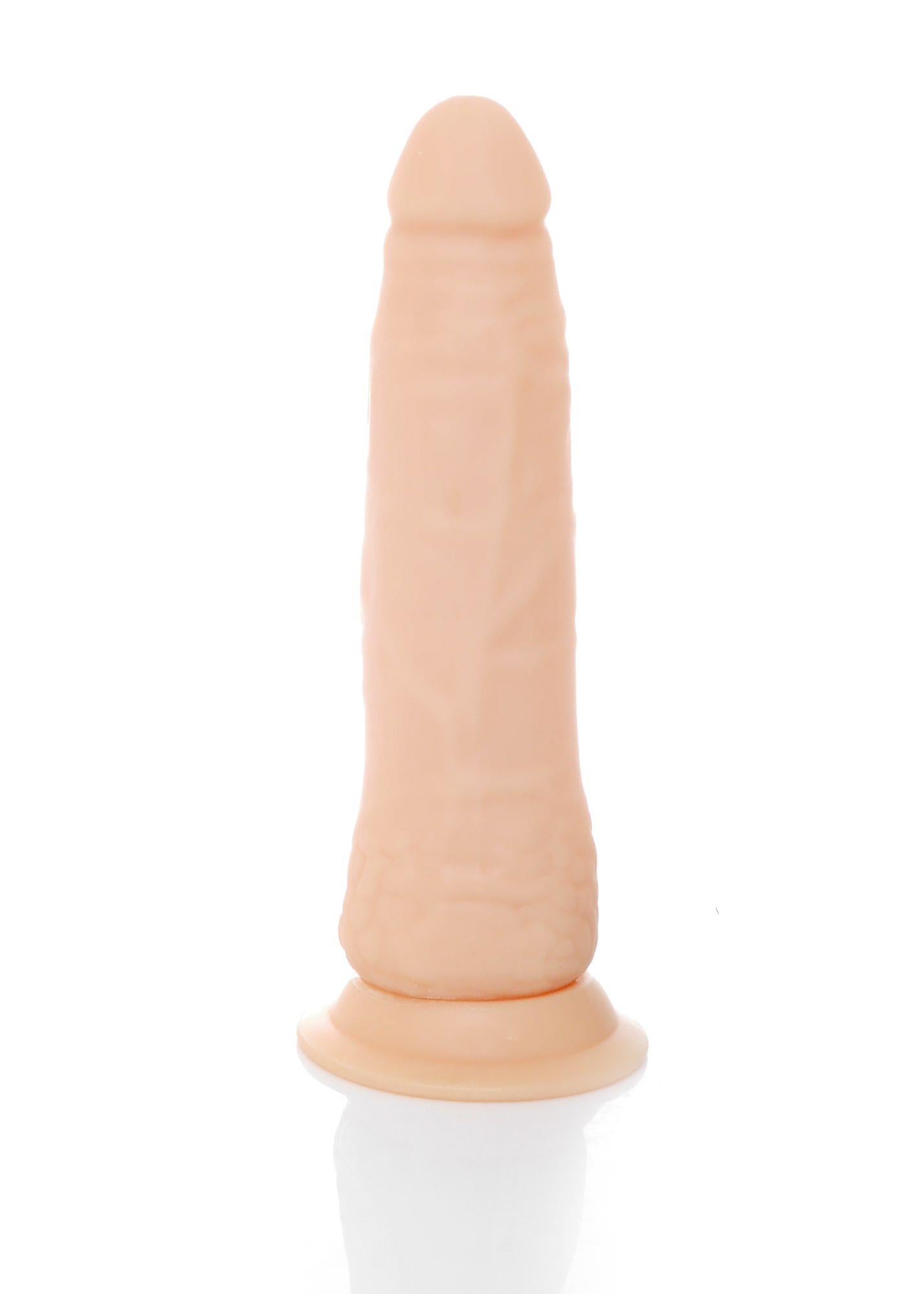 4-Mięciutki penis cyberskóra przyssawka dildo 19cm-4
