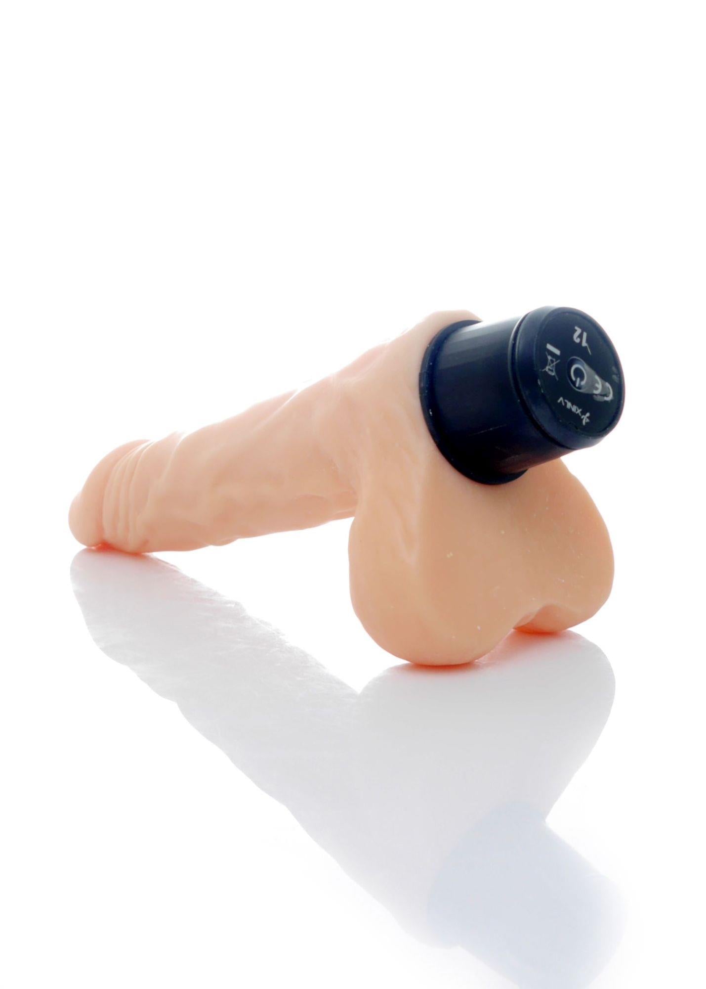 7-Dildo 12 wibracji pulsacji jądra cyberskóra 20 cm-7