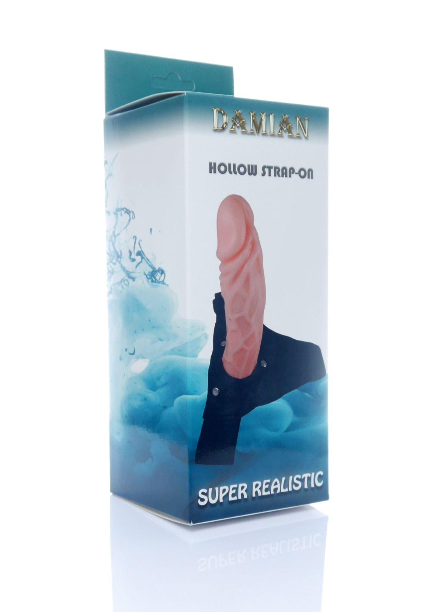 2-Penis na szelkach sex proteza pusta strapon 16cm-2