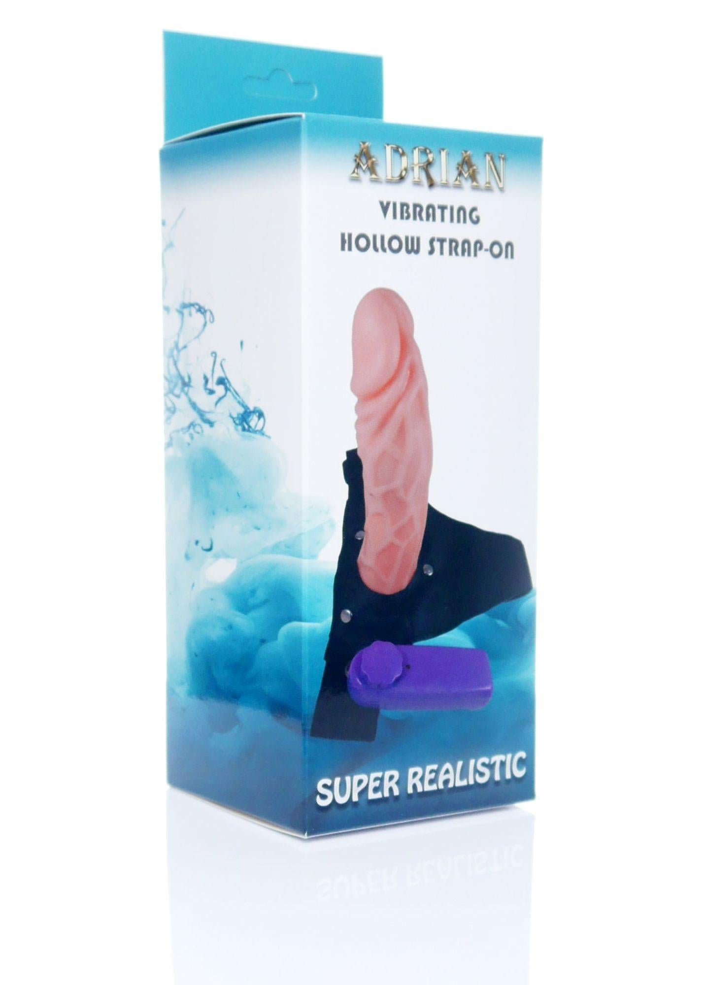 6-Strapon proteza penisa pusta dildo wibrator 16cm-6
