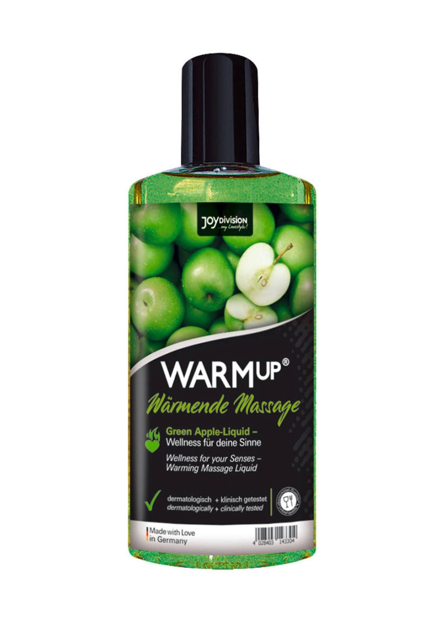 1-Rozgrzewający smakowy żel do masażu 150ml jabłko-1
