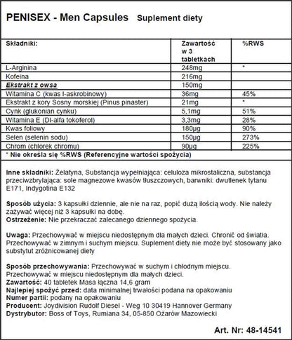 3-Tabletki powiększające penisa erekcję potencję 40-3