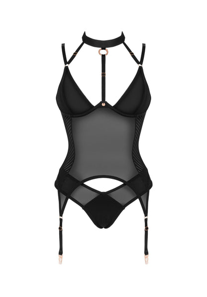 5-Brasica gorset erotyczny sexowny komplet figi XS/S-5