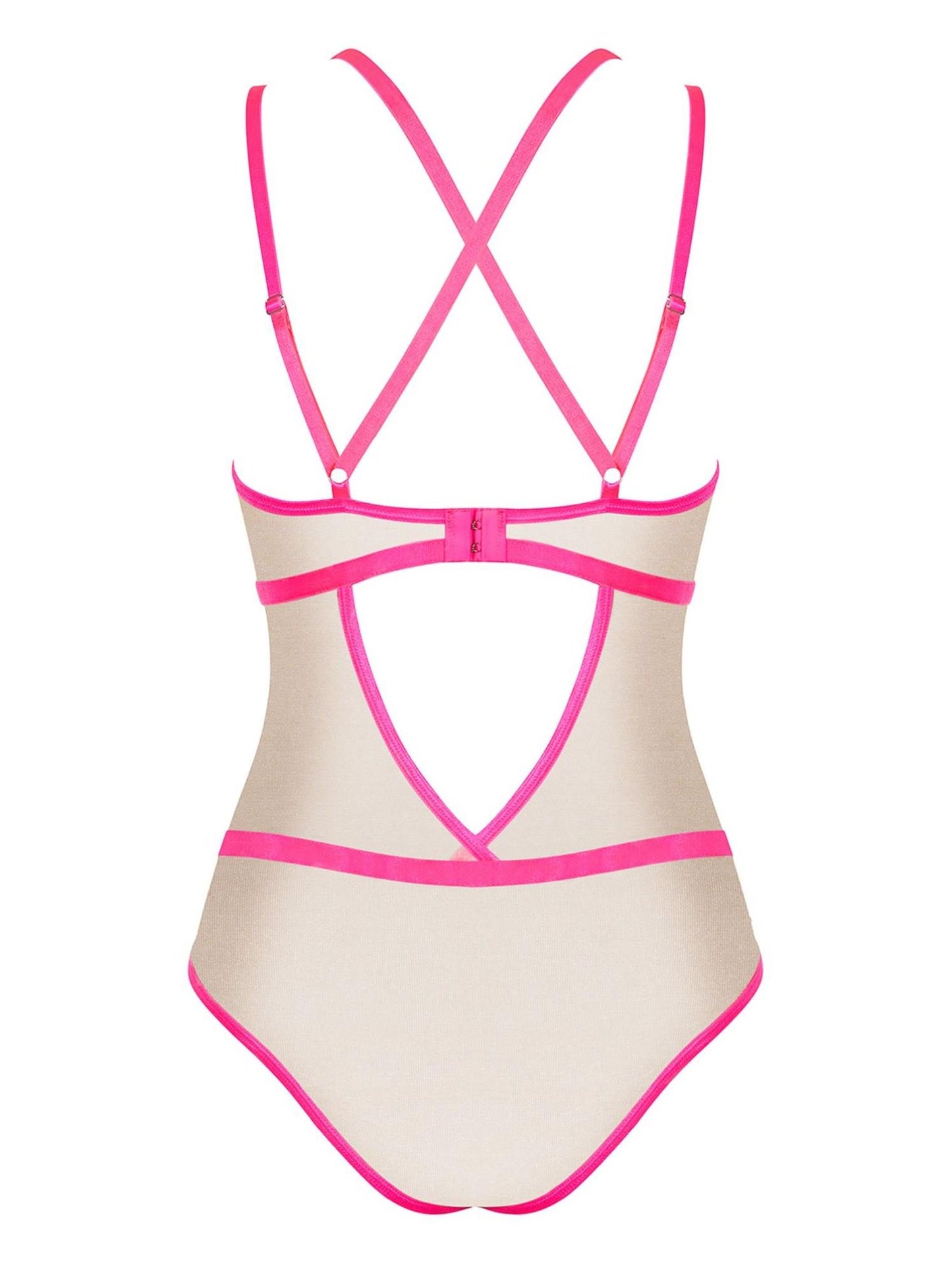 6-Body erotyczne prześwitujące obsessive nudelia s/m-6