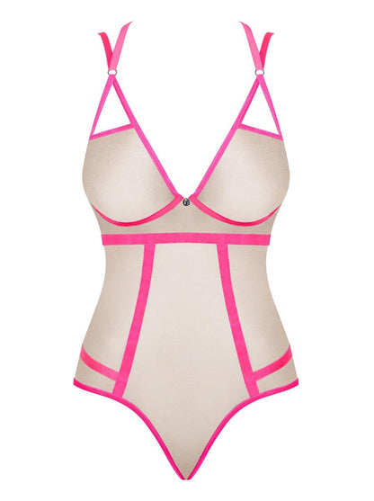 5-Body erotyczne prześwitujące obsessive nudelia lxl-5