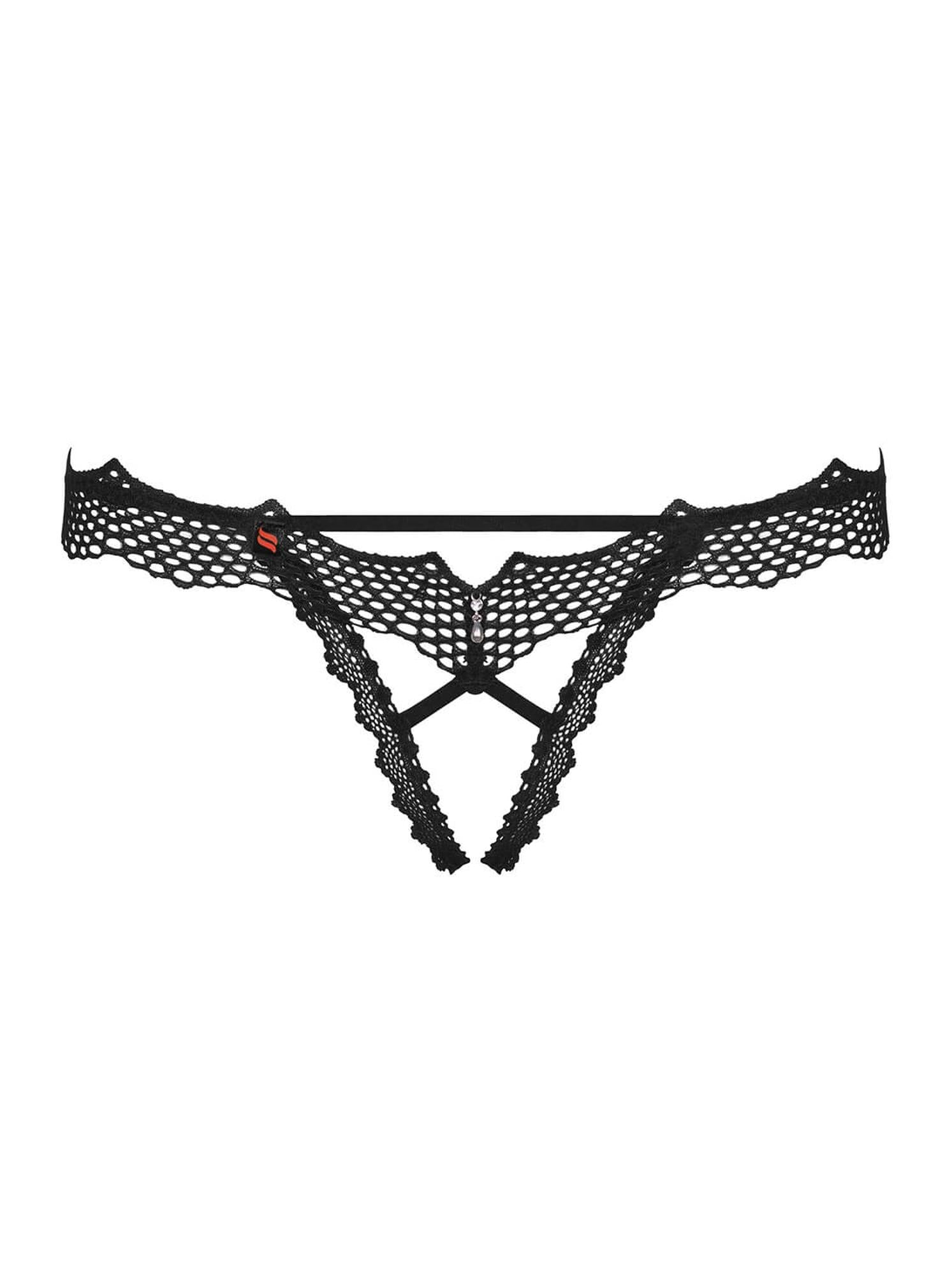 7-Stringi otwarte koronkowe obsessive bravelle l/xl-7