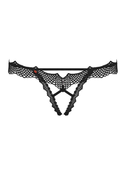 7-Stringi otwarte koronkowe obsessive bravelle l/xl-7