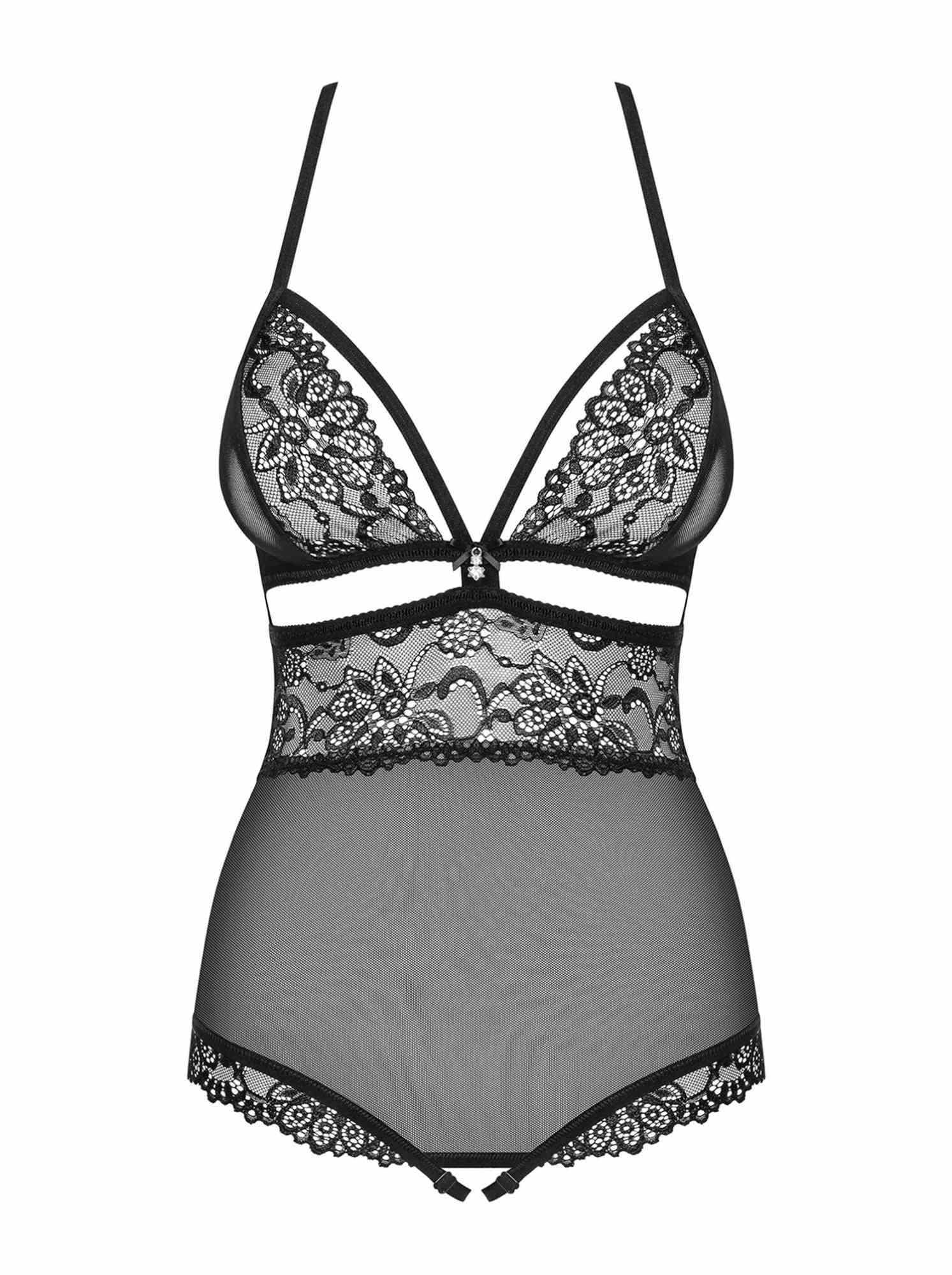 5-Body erotyczne czarne otwary krok obsessive s/m-5