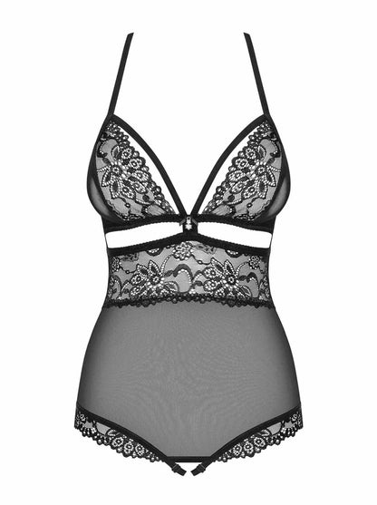 5-Body erotyczne czarne otwary krok obsessive s/m-5