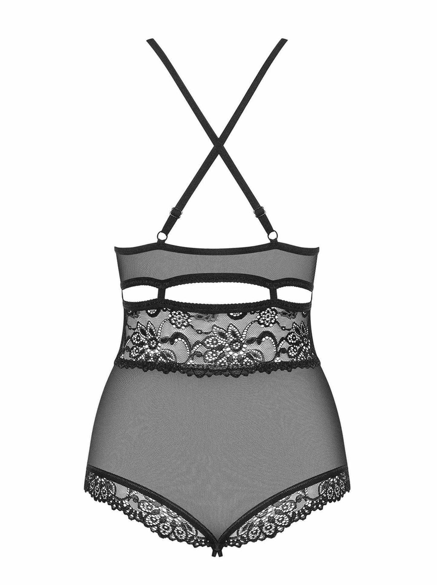 6-Body erotyczne czarne otwary krok obsessive s/m-6