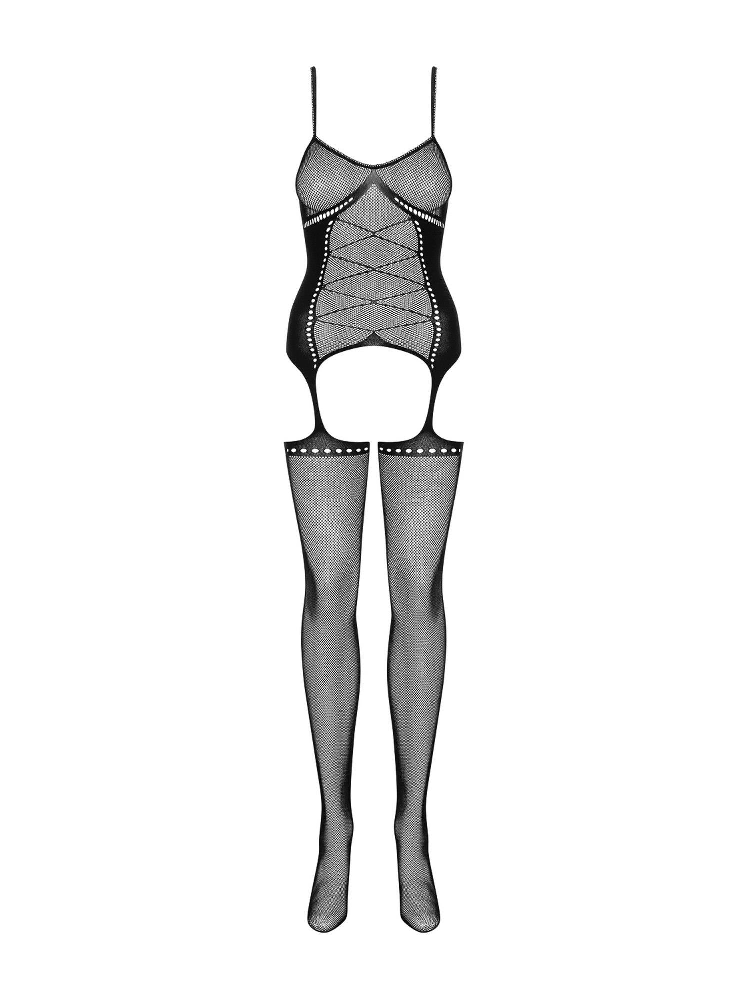5-Bodystocking jak gorset otwarty krok g314 s/m/l-5
