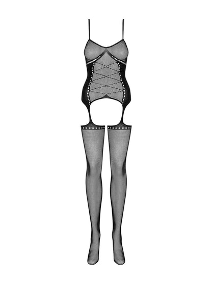 5-Bodystocking jak gorset otwarty krok g314 s/m/l-5