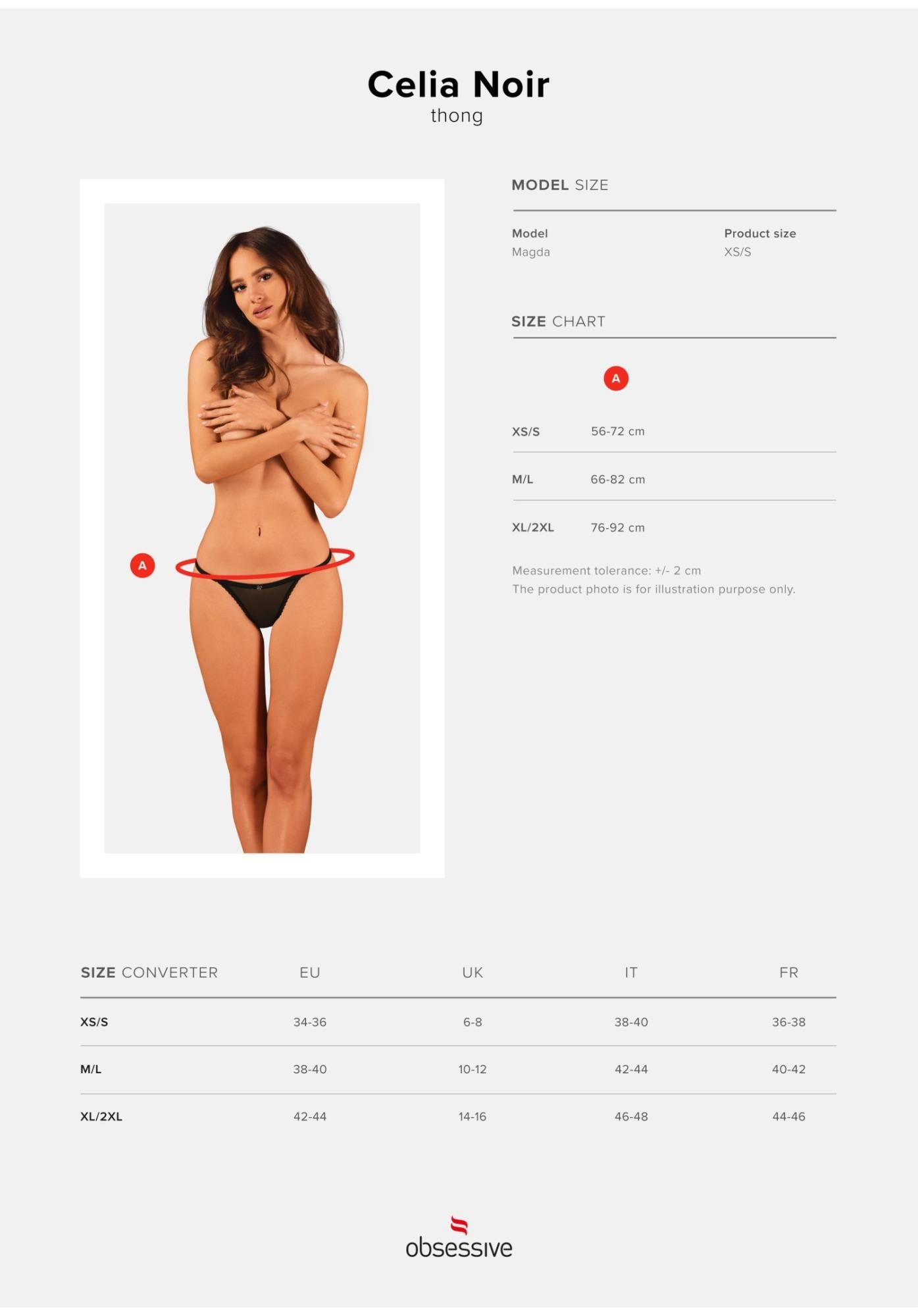 9-Celia Noir thong XL/2XL-9