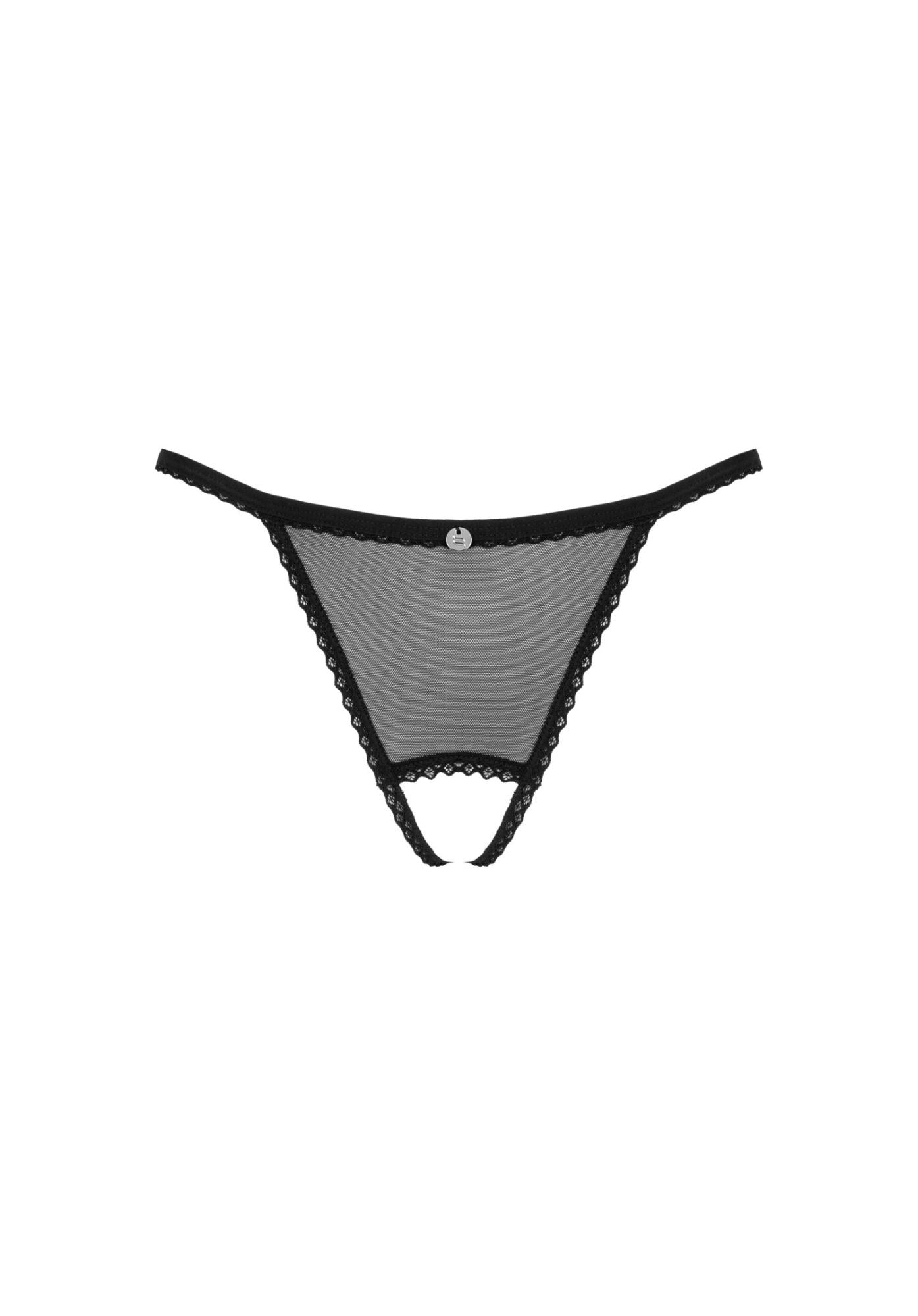 7-Celia Noir crotchless thong XL/2XL-7