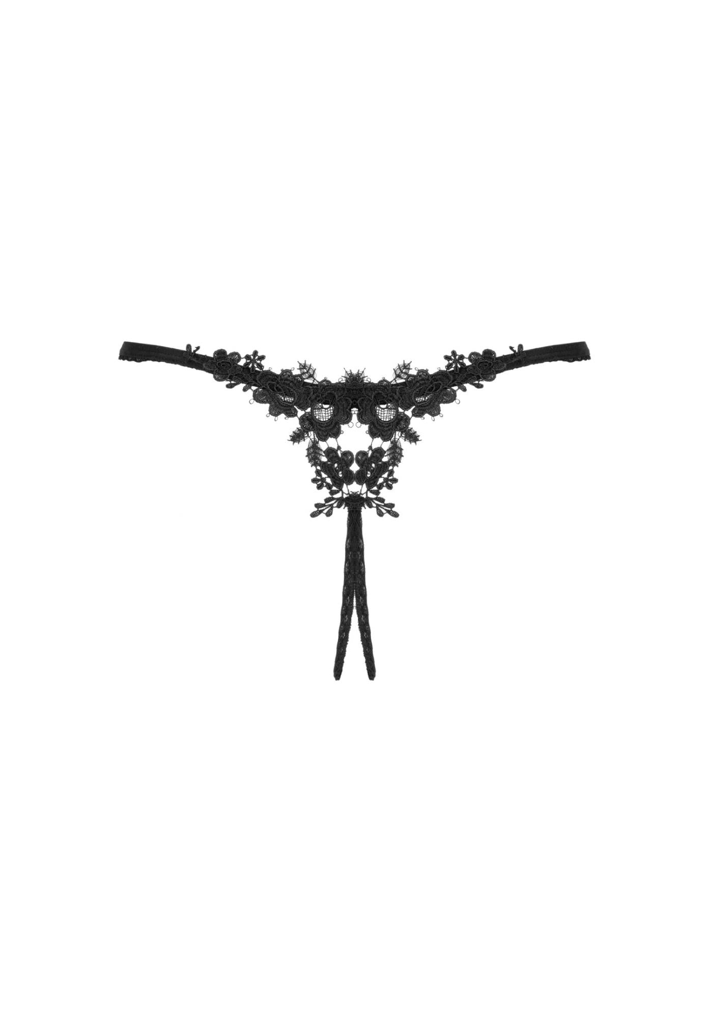 8-Celia Noir crotchless thong XL/2XL-8