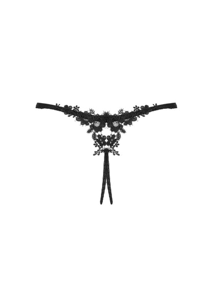 8-Celia Noir crotchless thong XL/2XL-8