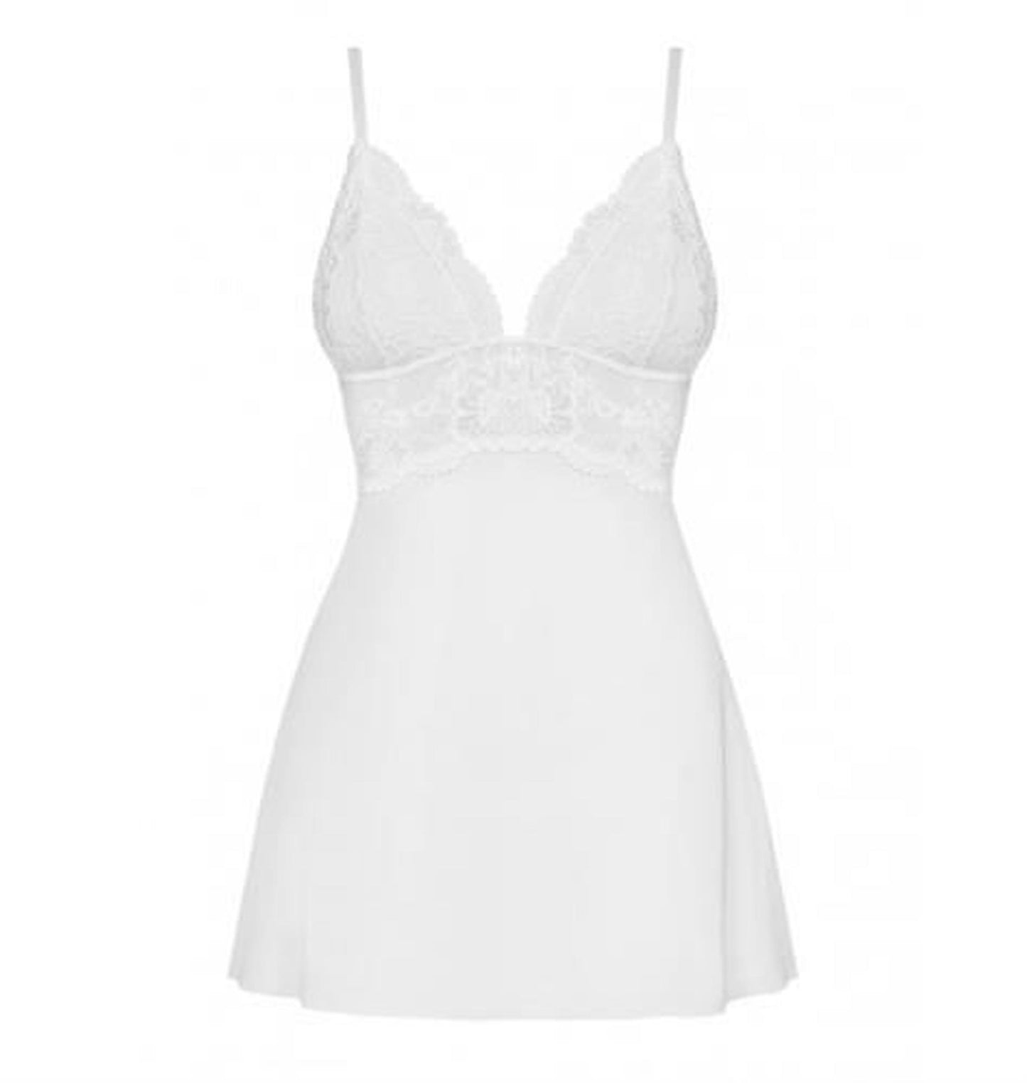 6-Biała sex koszulka stringi komplet obsessive l/xl-6