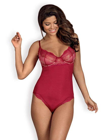 1-Czerwone body erotyczne bielizna obsessive s/m-1