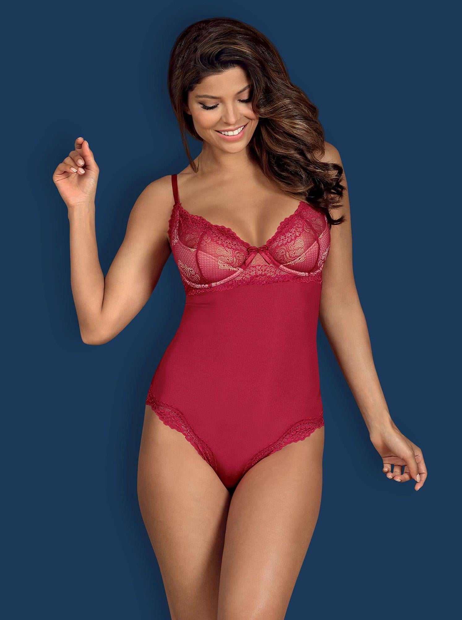 3-Czerwone body erotyczne bielizna obsessive s/m-3