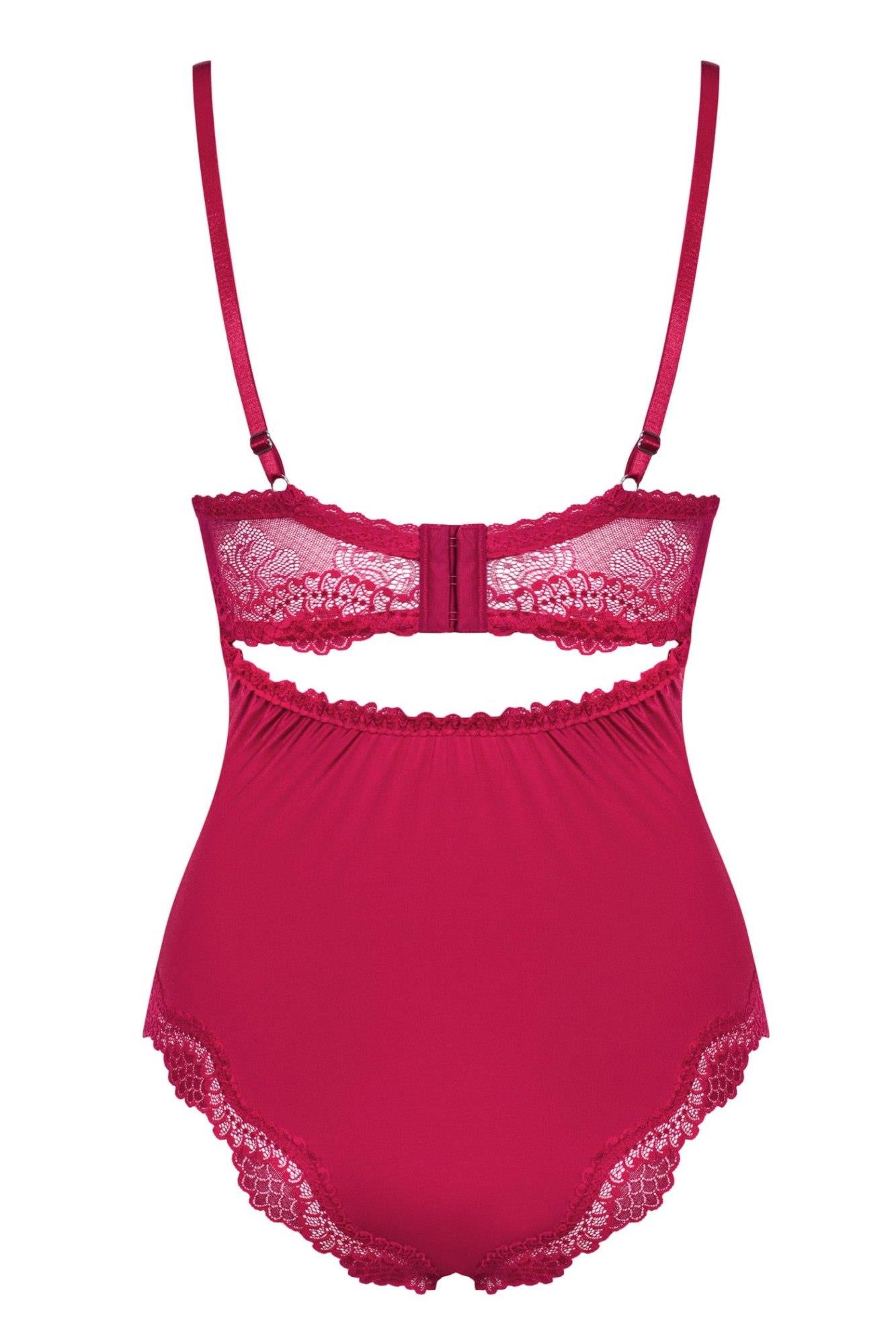 5-Czerwone body erotyczne bielizna obsessive s/m-5