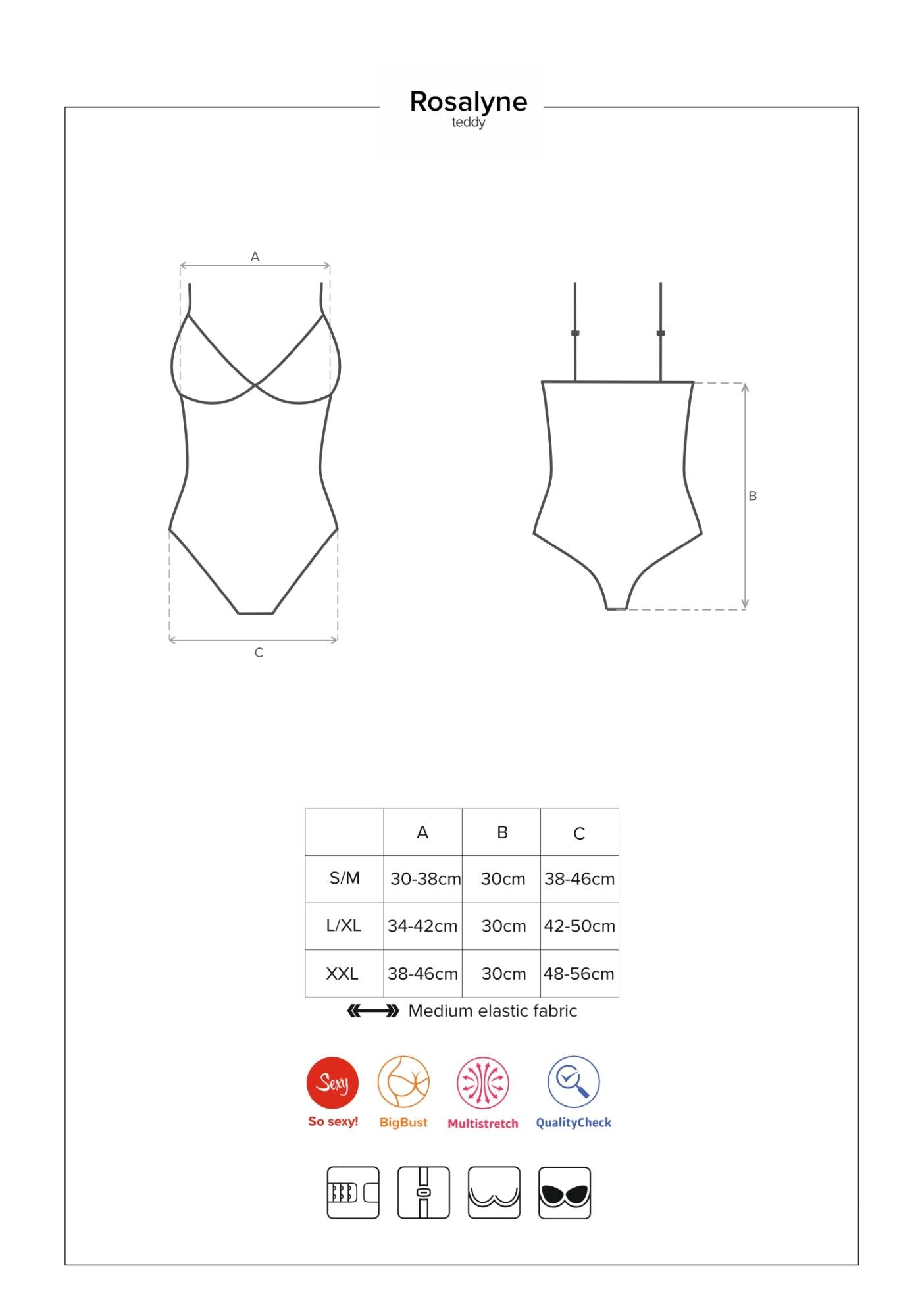 6-Czerwone body erotyczne bielizna obsessive s/m-6