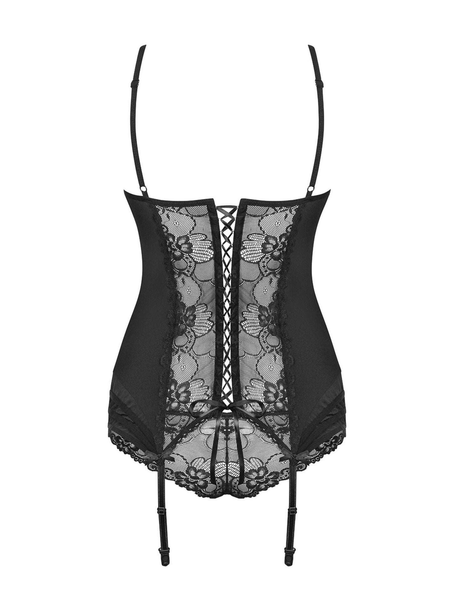 6-Gorset stringi koronka sex komplet obsessive l/xl-6