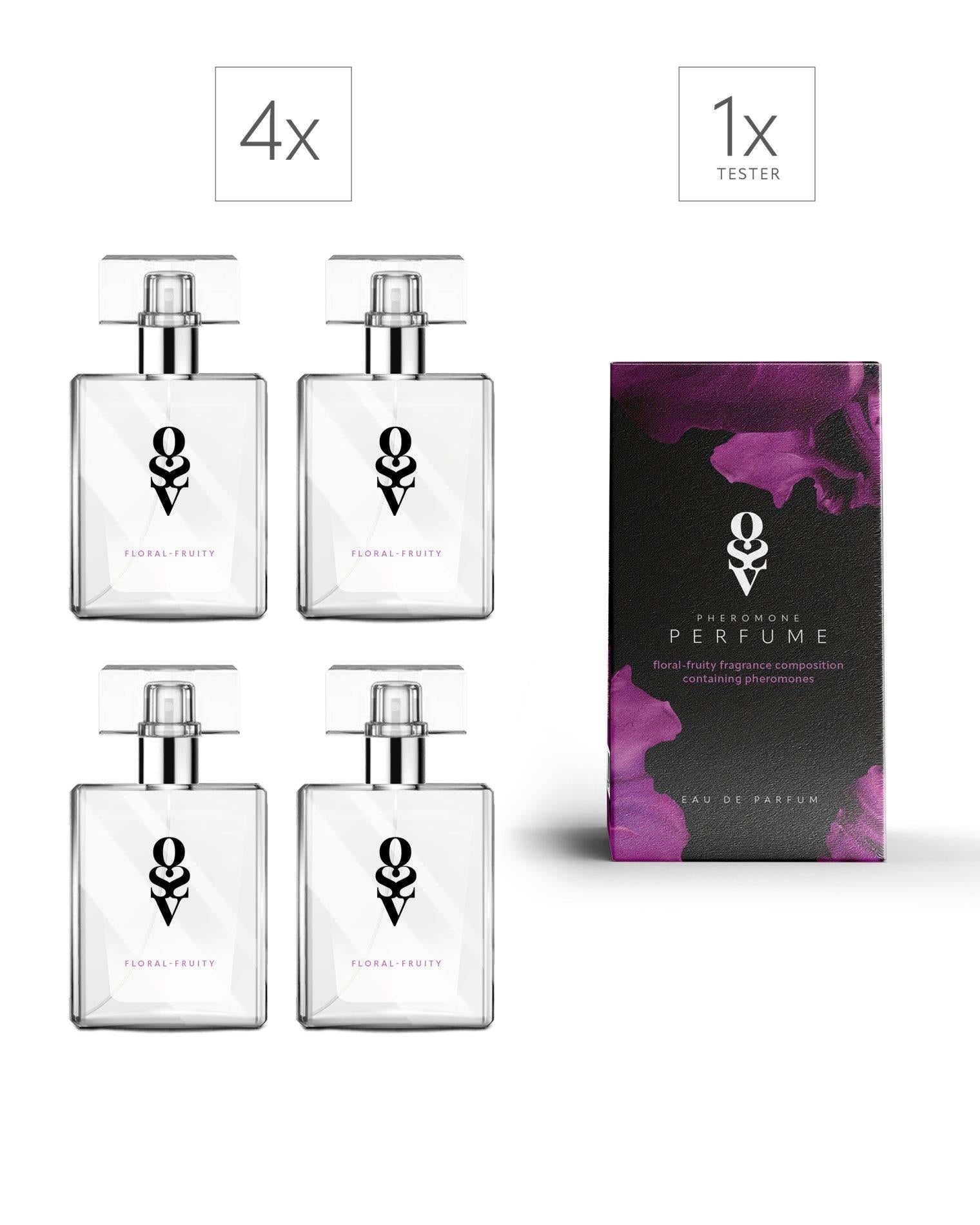1-Zestaw Tester + 4 Perfumy Floral-fruity 30 ml-1