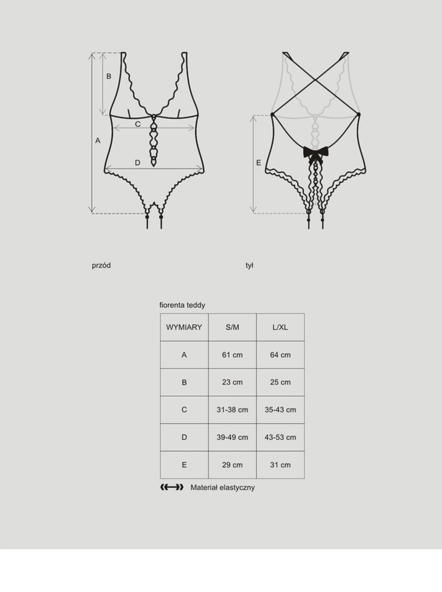 3-Erotyczne body siateczka otwarty tył fiorenta l/xl-3