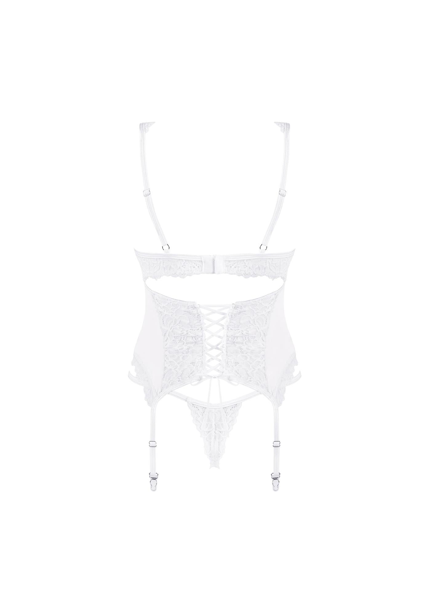 6-Bielizna-Amor Blanco gorset i stringi biały L/XL-6