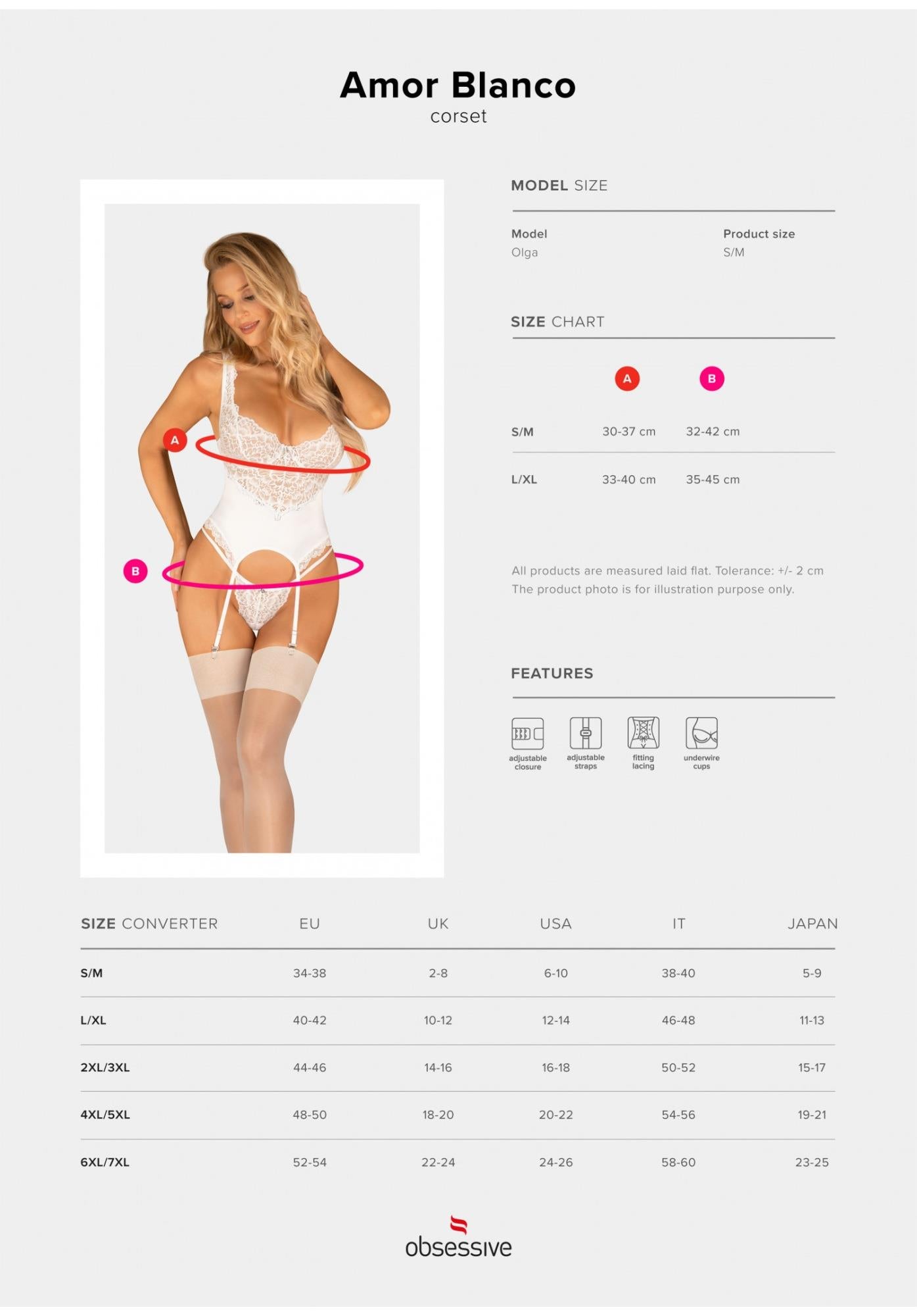 7-Bielizna-Amor Blanco gorset i stringi biały L/XL-7